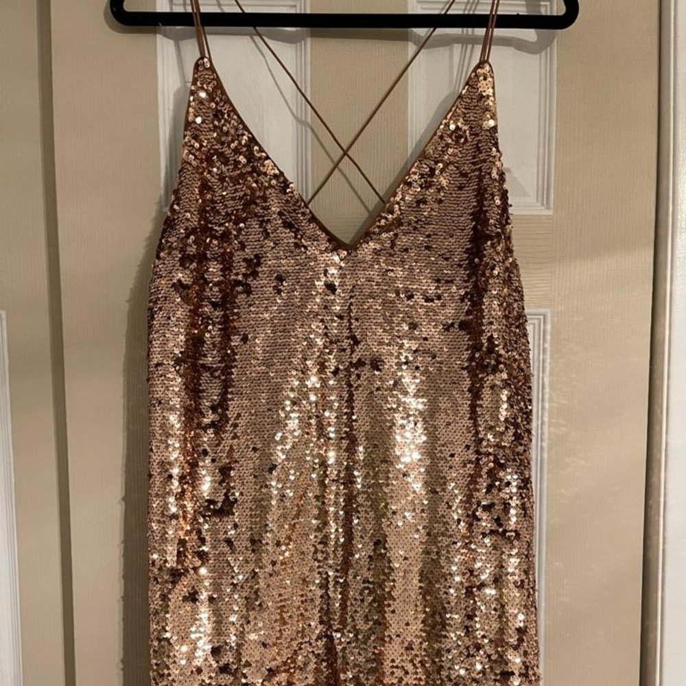 Sequined Mini Dress